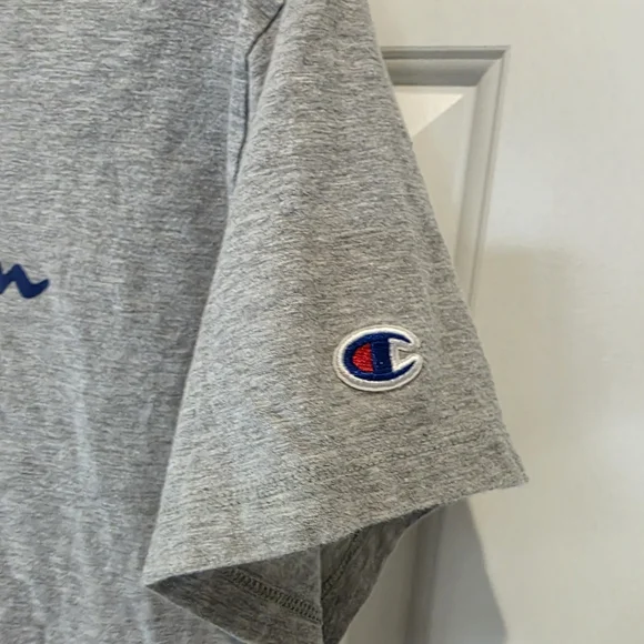 Champion Gray Logo Cropped Tee - Picture 3 of 4
